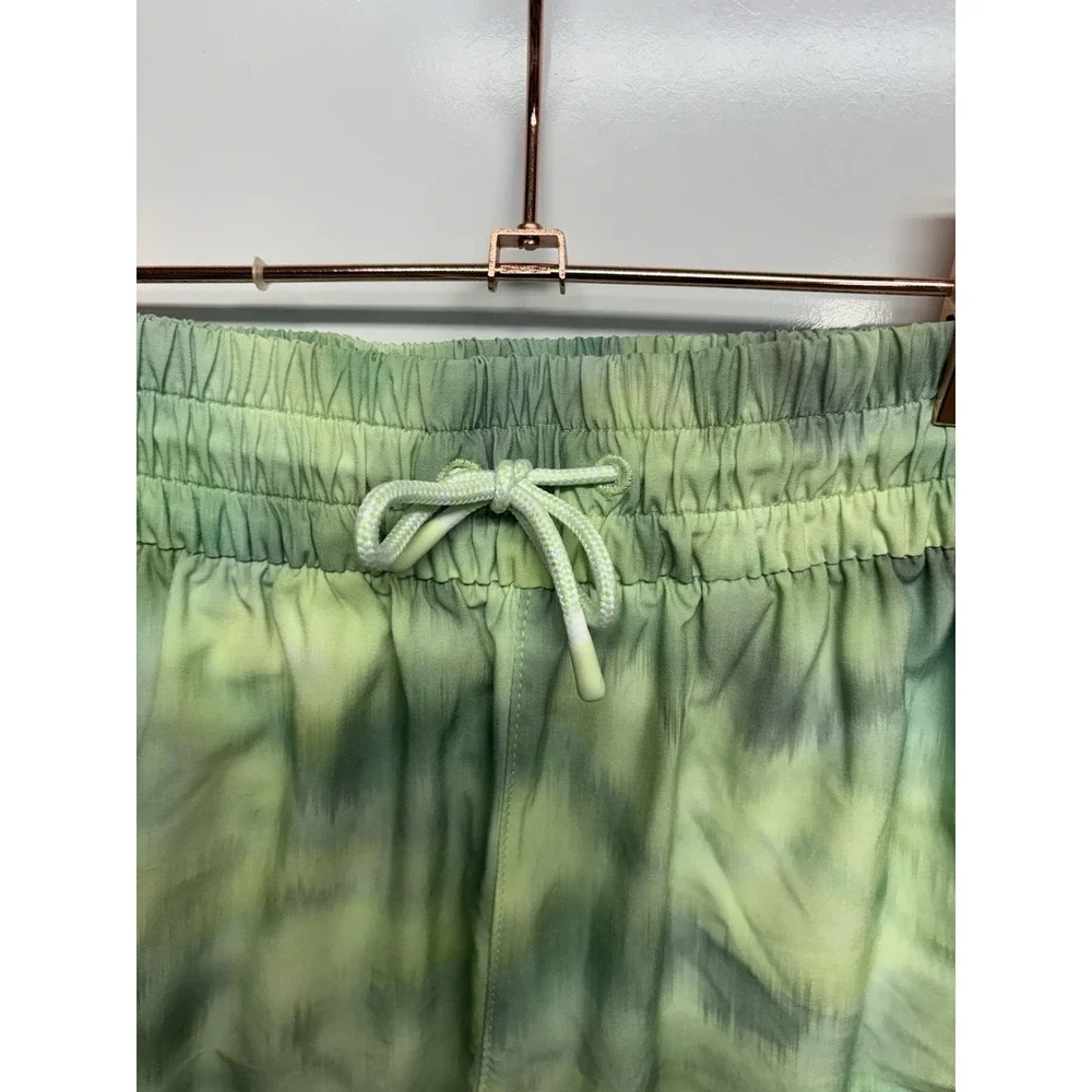 New Athleta Girl's Play More‎ Shorts Green Tie Dye Sz S(7)